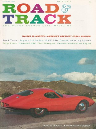 ROAD & TRACK 1960 AUG - SEBRING SPRITE, CASNER, 541-R